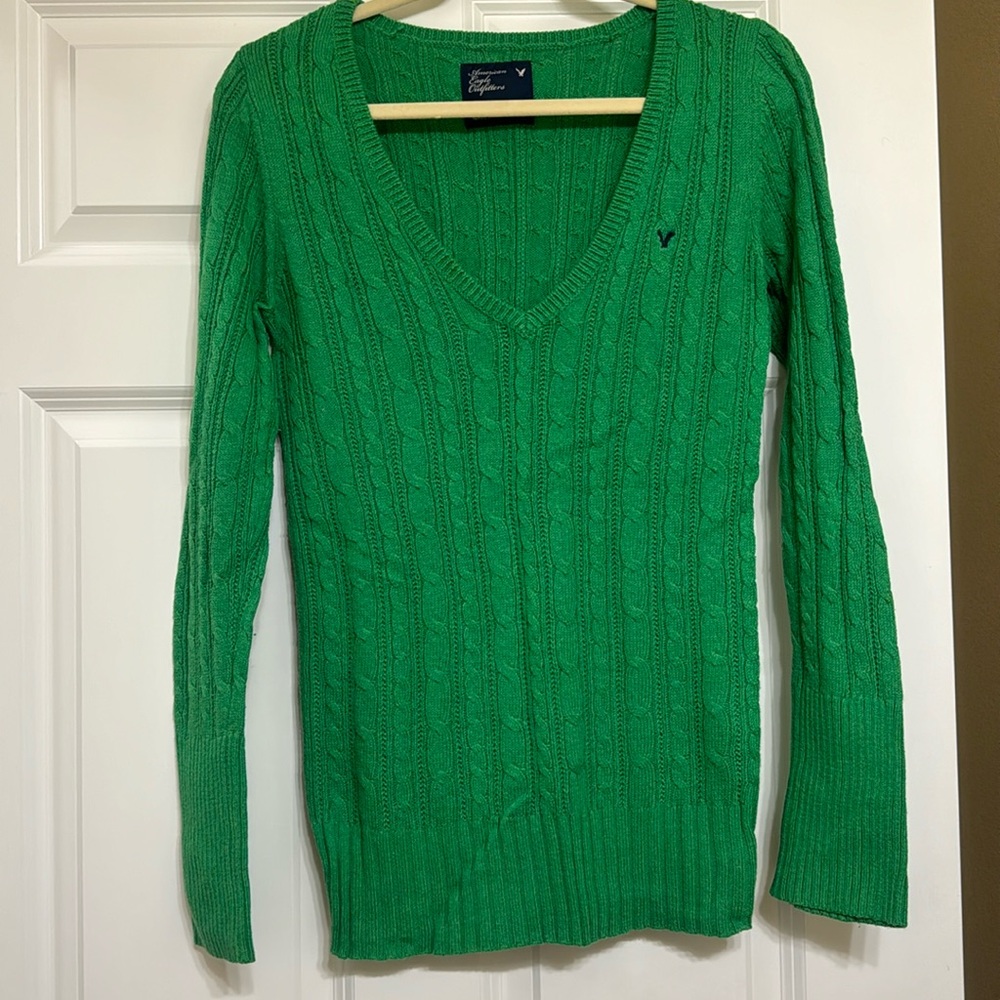Green American Eagle sweater